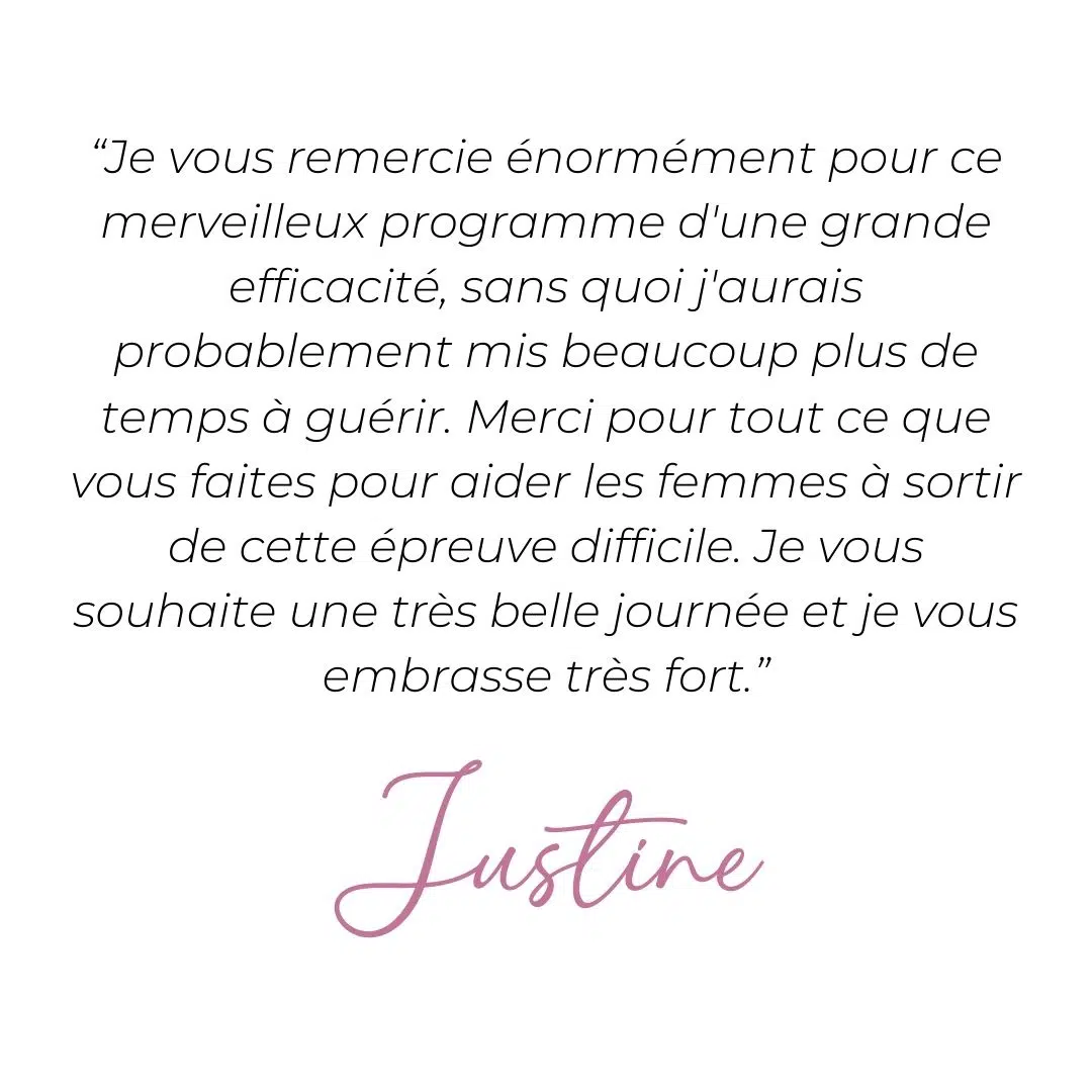 temoignage guerison vaginisme justine